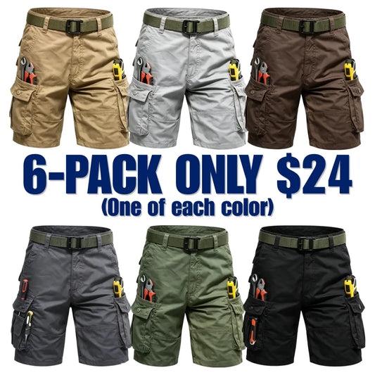 Men's Casual Cargo Pants with Multiple Pockets